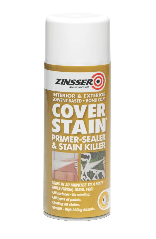Zinsser Cover Stain Spray White 400ml Reviews