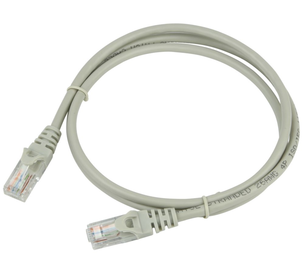 Patch Lead Ivory 1m