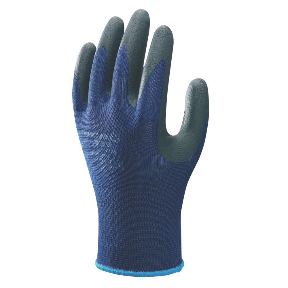 Showa 380 Nitrile Foam Grip Gloves Blue Medium Reviews