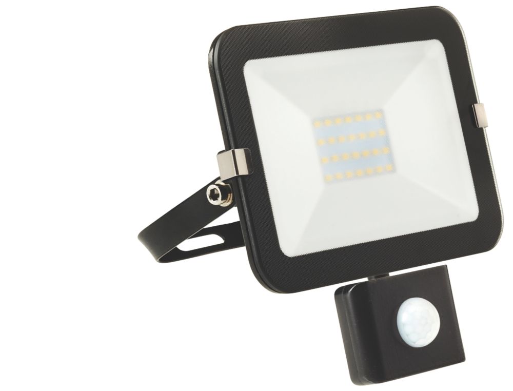 Brackenheath iSpot LED PIR Slim Floodlight Black 20W Cool White Reviews