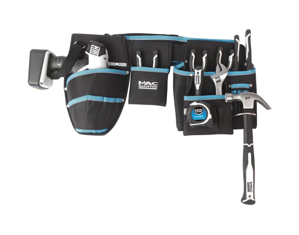 Mac Allister Tool Belt with Pouch & Drill Holster 35-47