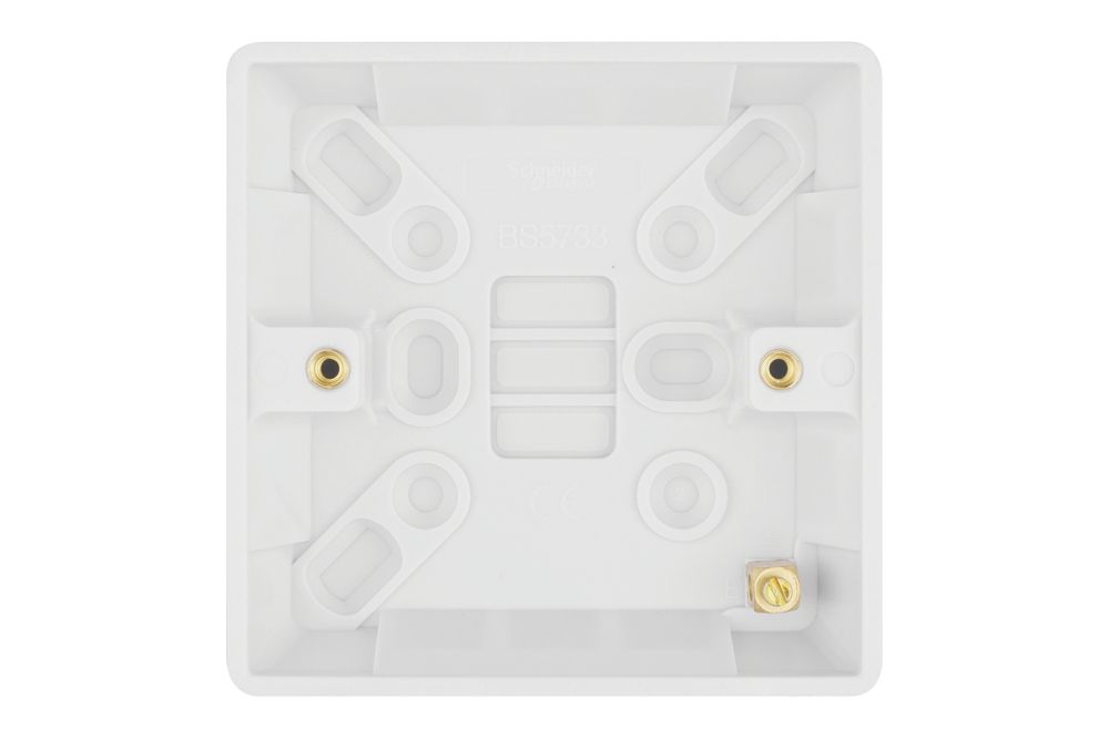 Schneider Electric 1-Gang Surface Pattress Box White 16mm