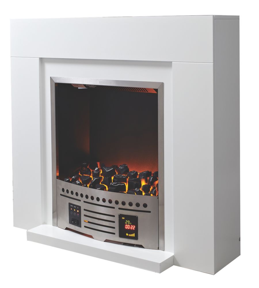 Blyss Beccles Electric Fireplace Suite White Reviews