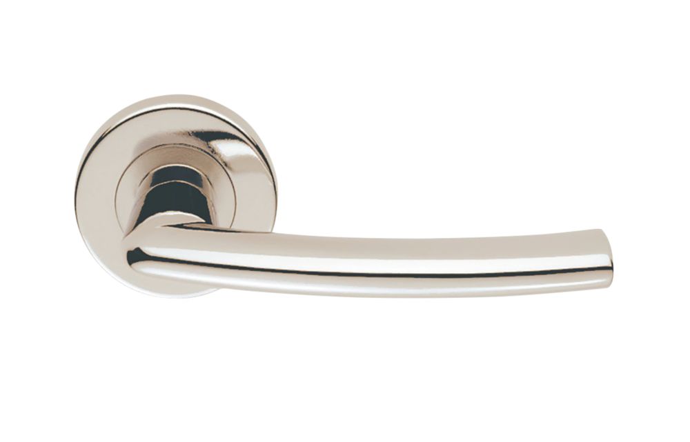 Smith & Locke Dos Fire Rated Lever on Rose Door Handles Pair Polished Nickel Reviews