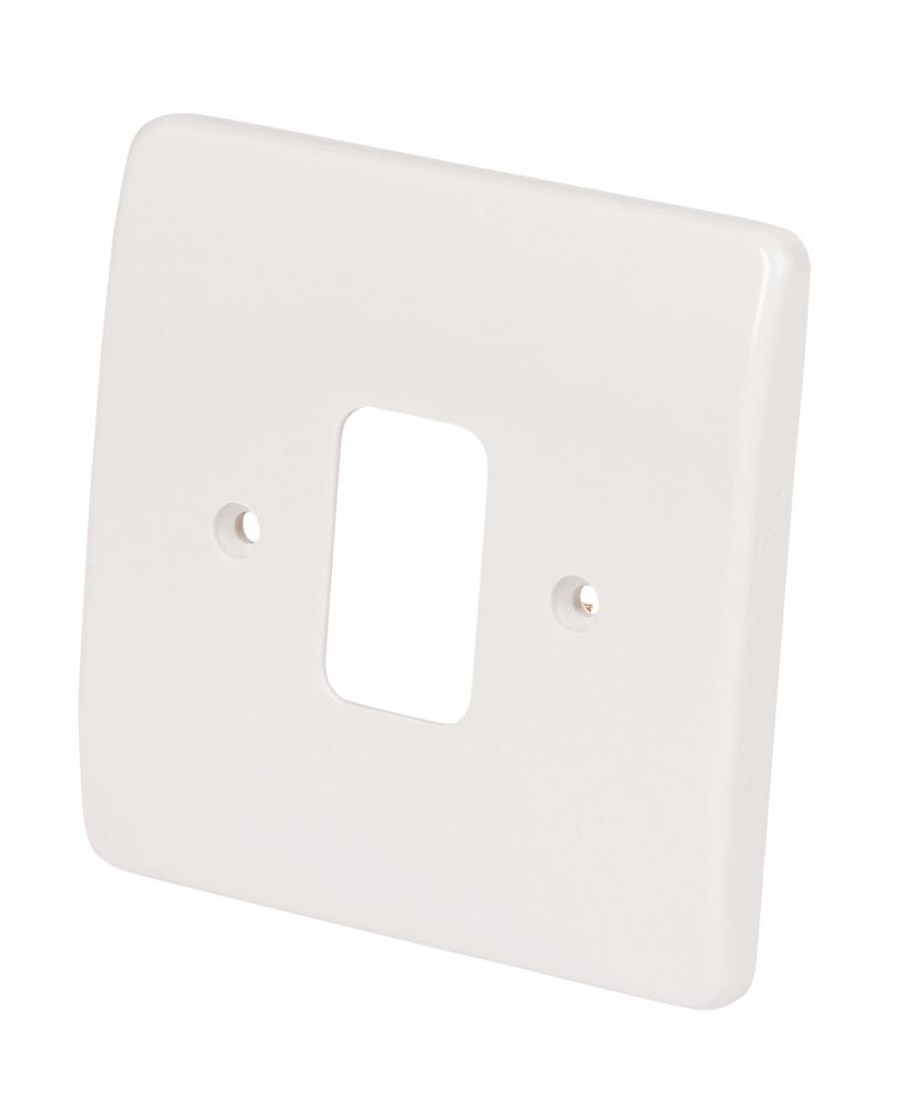 MK 1-Gang Front Plate White Reviews