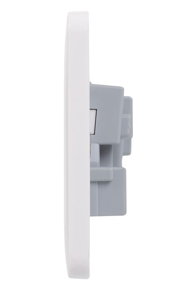 Schneider Electric Lisse 13A 2-Gang Unswitched Plug Socket White