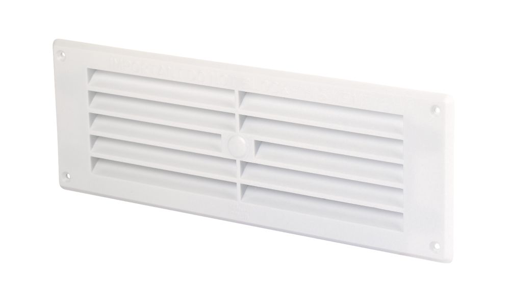 Map Vent Fixed Louvre Vent White 229 x 76mm Reviews