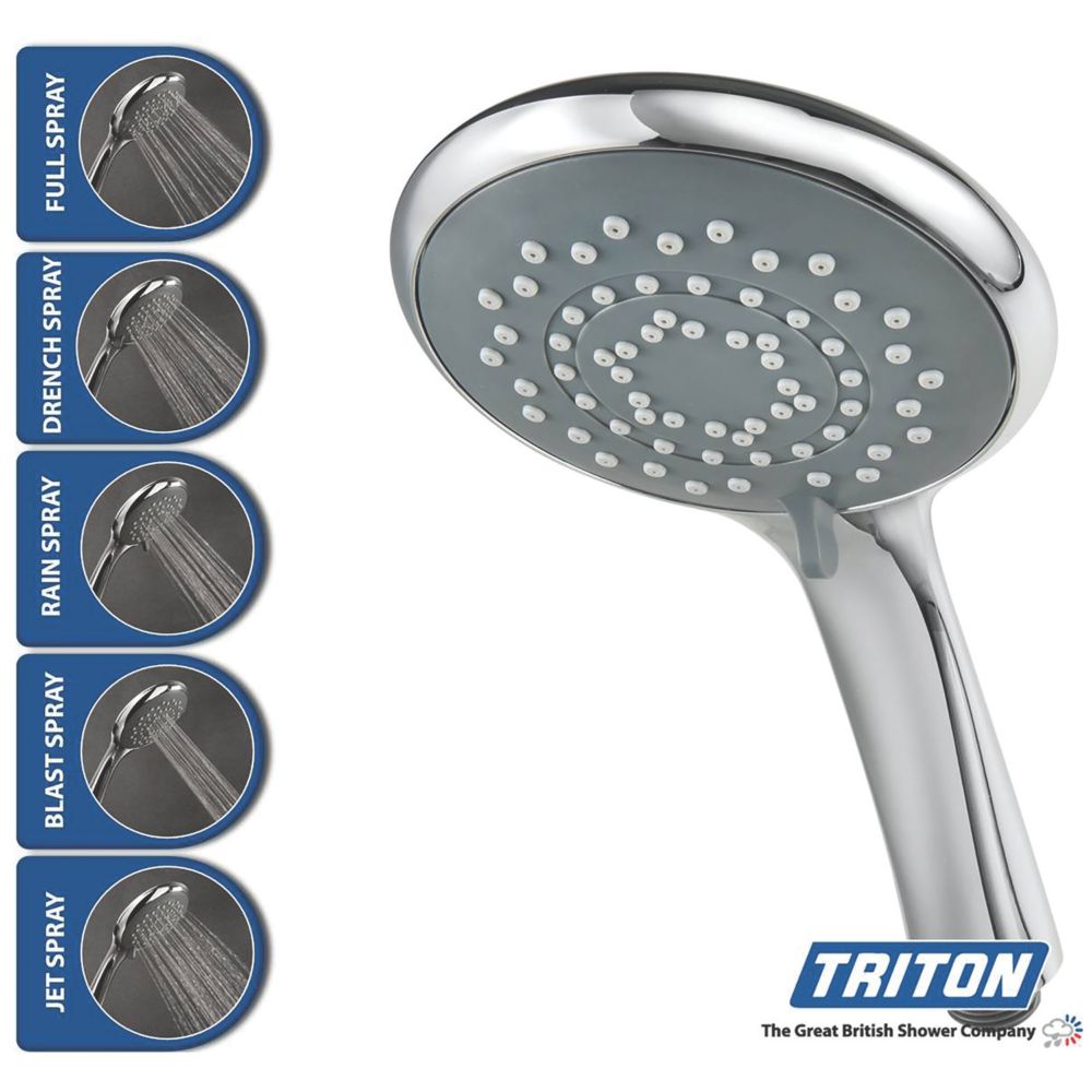 Triton Miniatures Brushed Steel Effect 9.5kW Manual Electric Shower