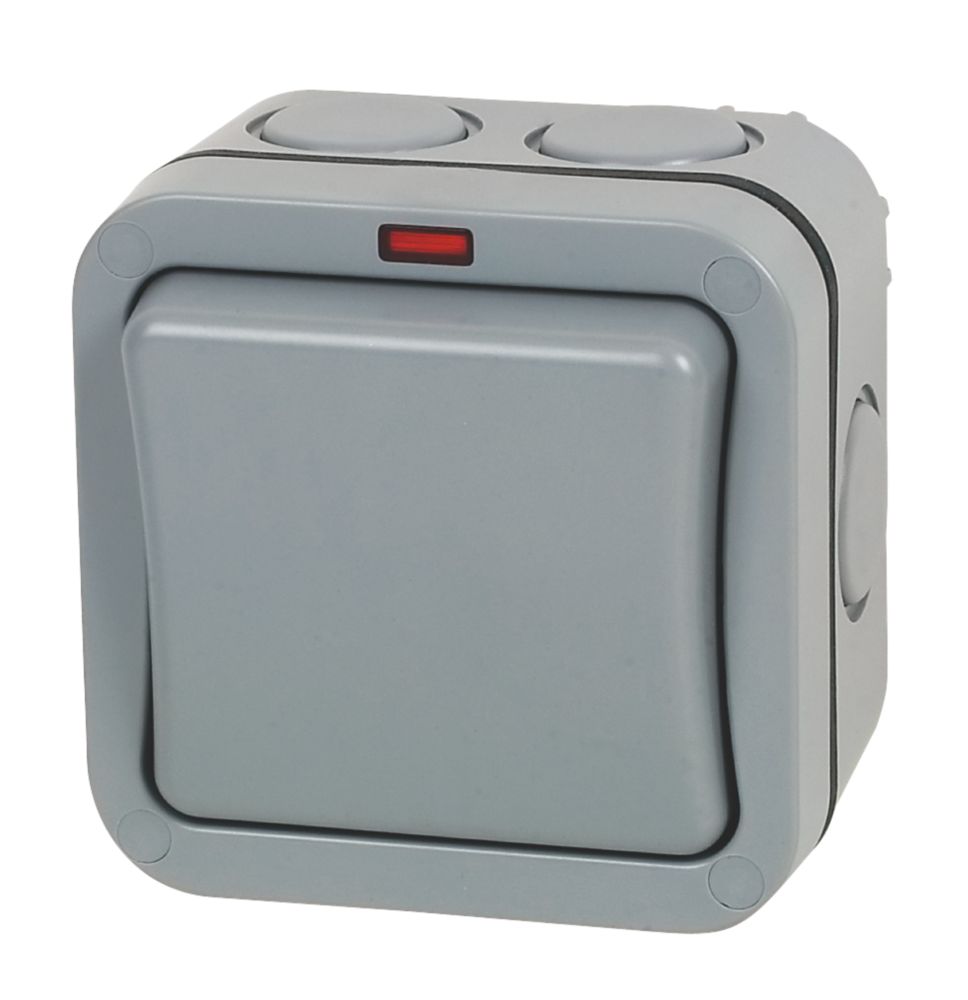 British General Ip66 20a 1 Gang 2 Way Weatherproof Outdoor Switch With Neon