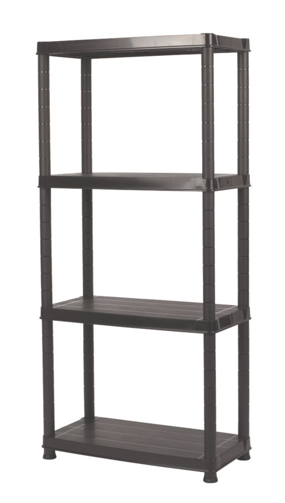 Solid Plastic Shelving 4-Tier 610 x 305 x 1300mm Reviews