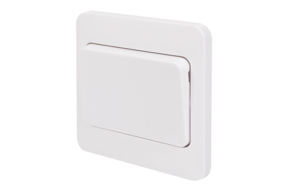 Schneider Electric Lisse 10AX 1-Gang 2-Way 10AX Wide Rocker Light Switch White Reviews