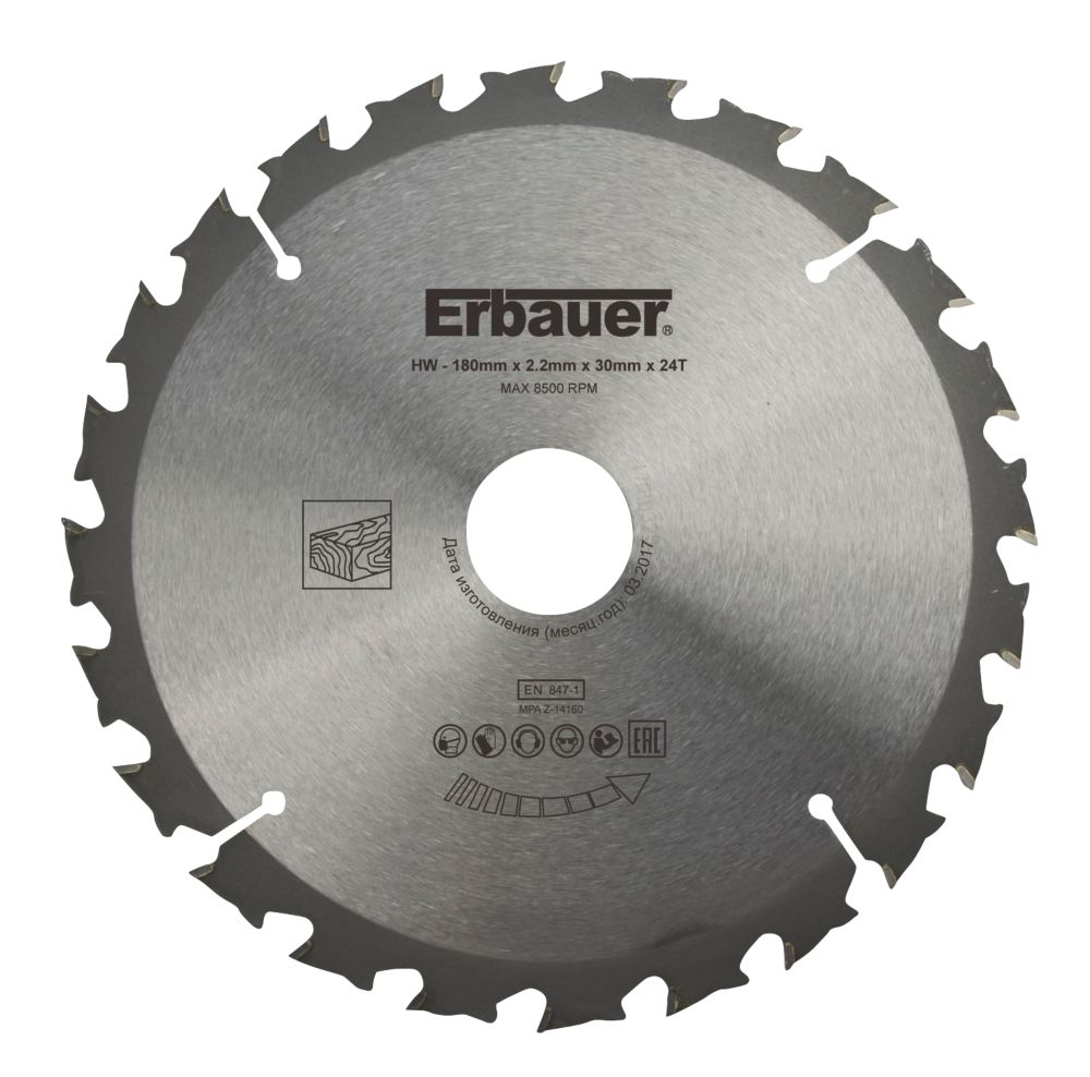 Erbauer TCT Saw Blade 180 x 30mm 24T Reviews