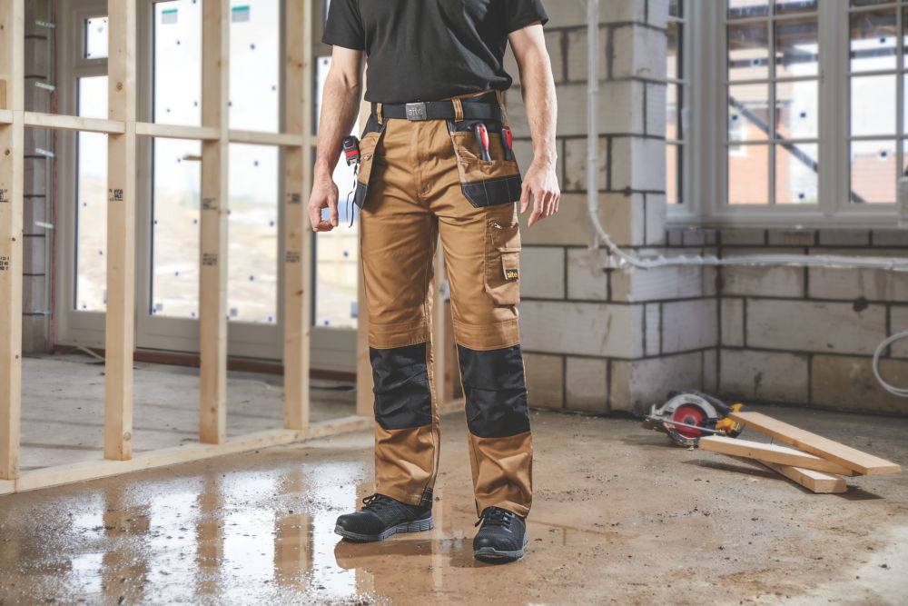 Site Jackal Work Trousers Stone / Black 38