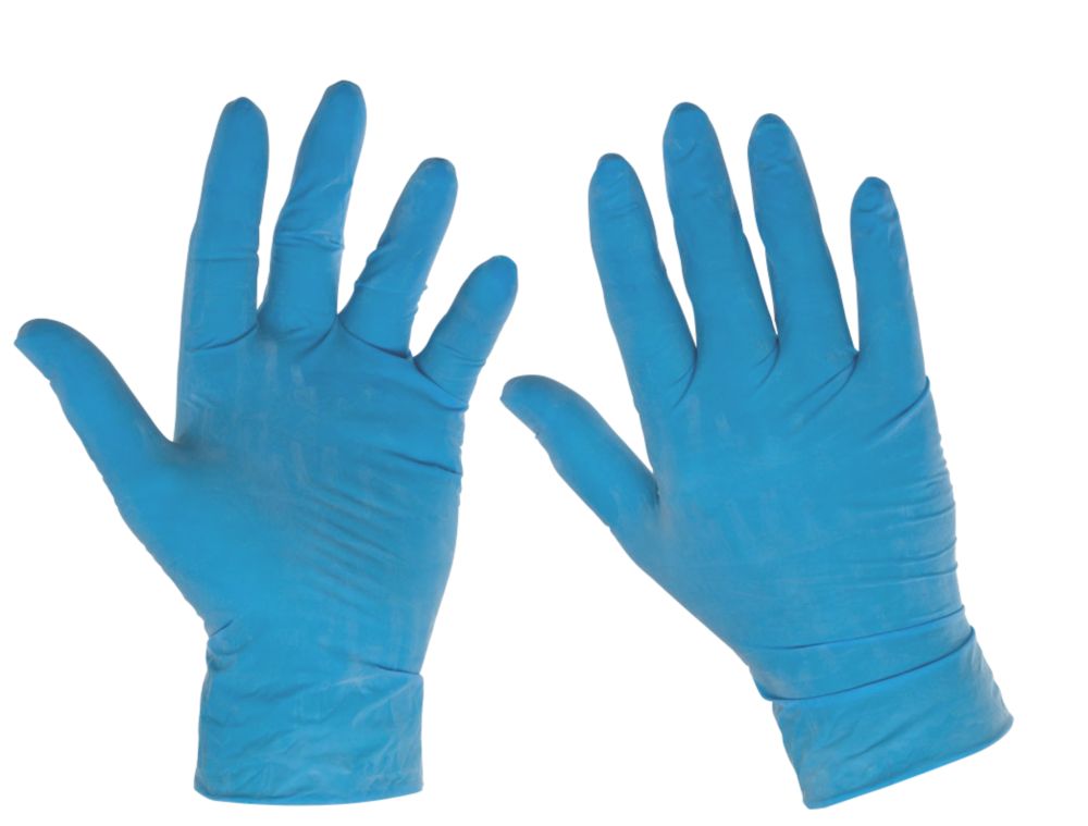 Cleangrip Latex Powdered Disposable Gloves Blue Large 100 Pack Reviews