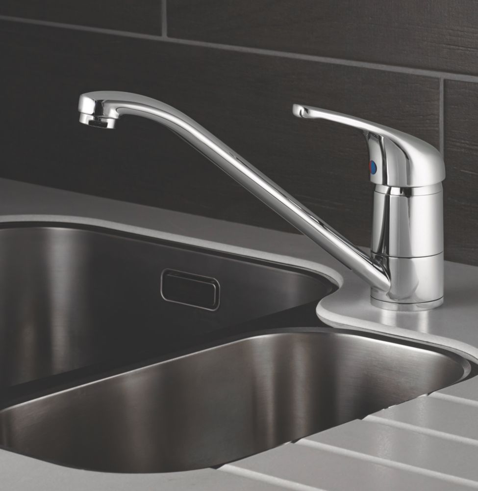 Swirl Single-Lever Mono Mixer Kitchen Tap Chrome