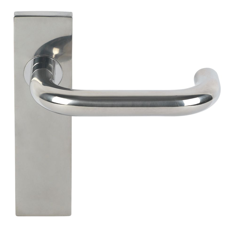 Eurospec Safety Fire Rated Latch Safety Lever on Backplate Latch Pair Polished Stainless Steel Reviews