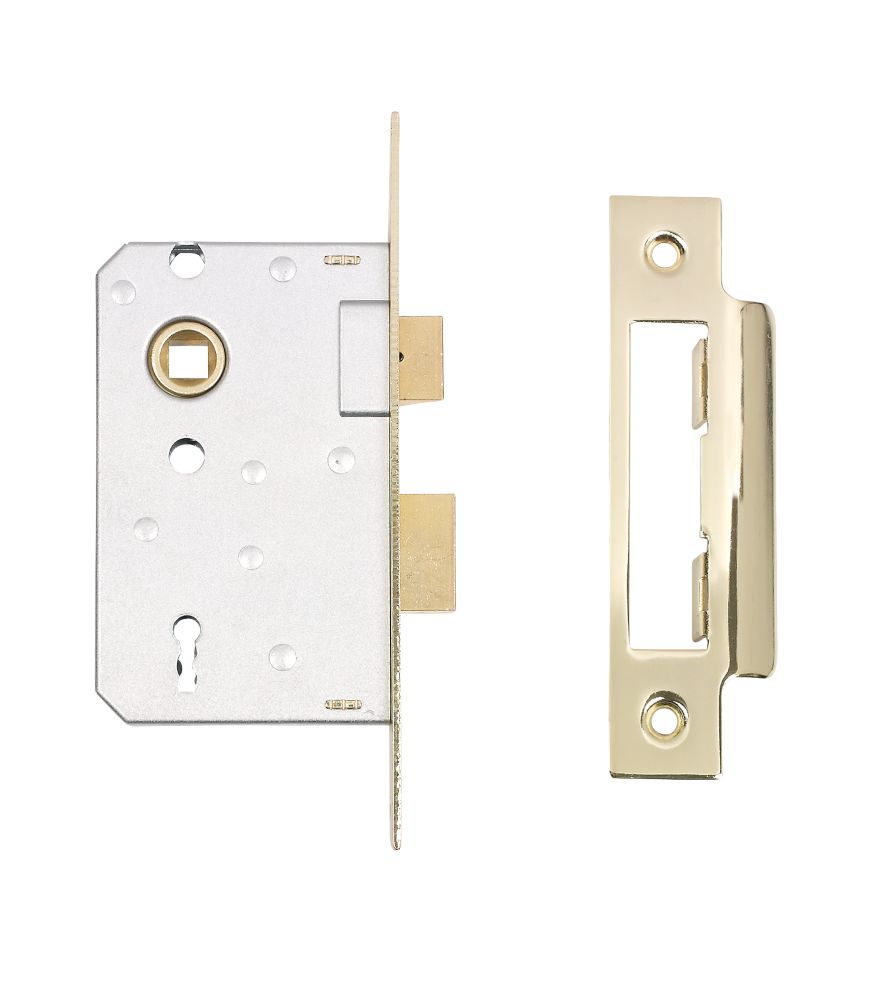 ERA 3 Lever Brass 3-Lever Sashlock 64mm Case - 44mm Backset