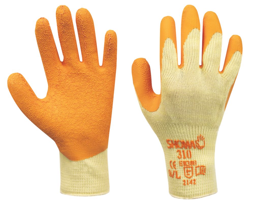 Showa 310 Original Builders Gloves Orange Medium