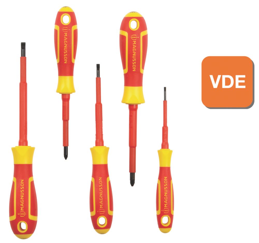 Magnusson Mixed VDE Screwdriver Set 5 Pieces