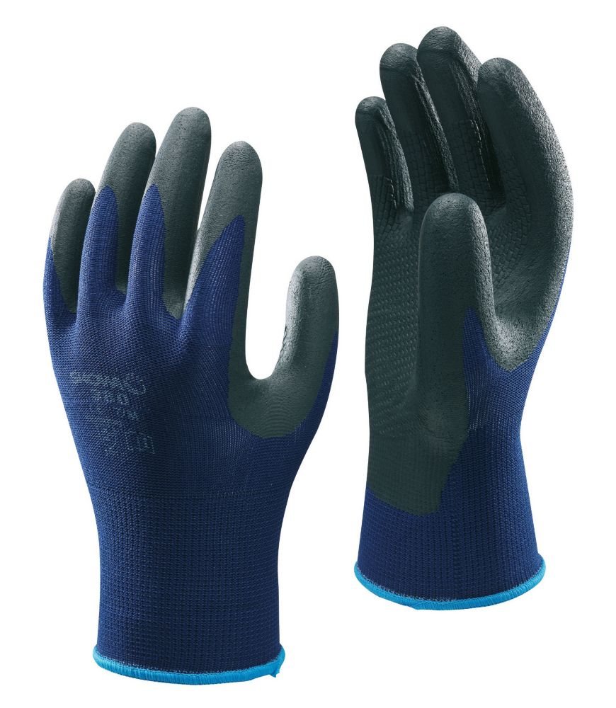 Site Hydrogrip Fully Coated Latex Thermal Gloves Black Orange Large Thermal Gloves Screwfix Com