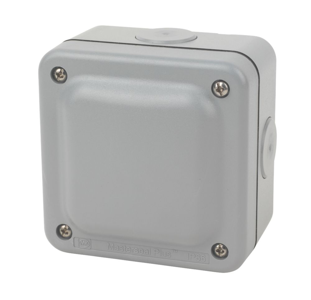 MK IP66 20A 4-Terminal Weatherproof Outdoor Junction Box 95 x 65 x 95mm Reviews