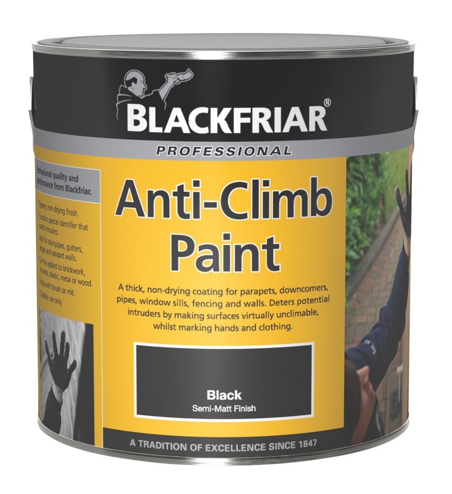 Blackfriar Anti-Climb Paint Black 1Ltr | Specialist Paints ...