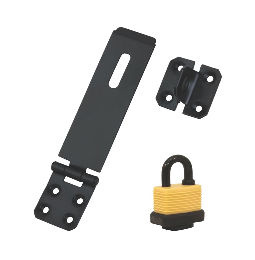 Hardware Solutions Hasp & Staple Black 160mm Reviews