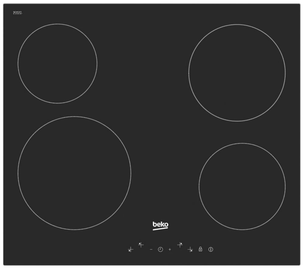 Beko HQC 64401 Electric Ceramic Hob Black 37 x 580mm Reviews