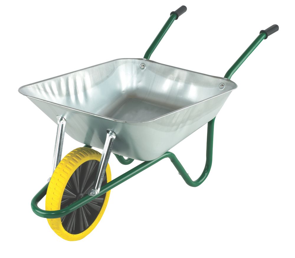 Walsall Easiload Puncture-Proof Wheel Wheelbarrow Galvanised 85Ltr Reviews