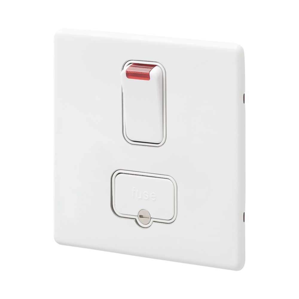 MK Aspect 13A Switched Fused Spur with Neon White with White Inserts Reviews