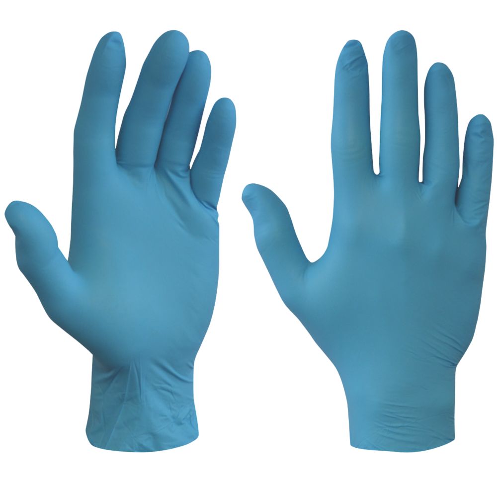 Shield Nitrile Powder-Free Disposable Gloves Blue X Large 90 Pack Reviews