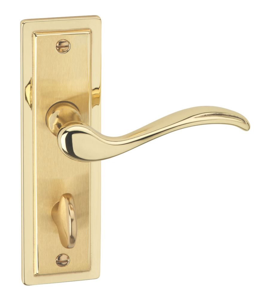 Urfic Porto Fire Rated WC Lever on Backplate Pair Dual Tone Reviews