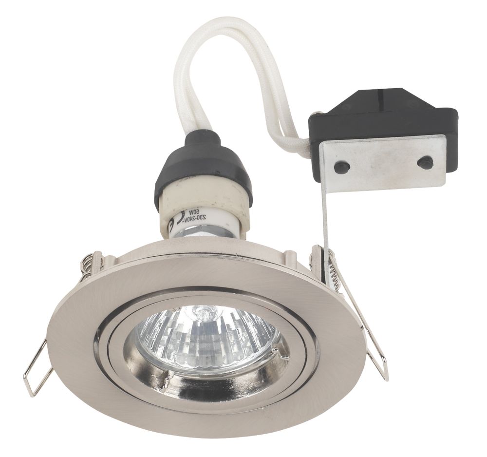 Robus Adjustable Downlight Brushed Chrome 240V