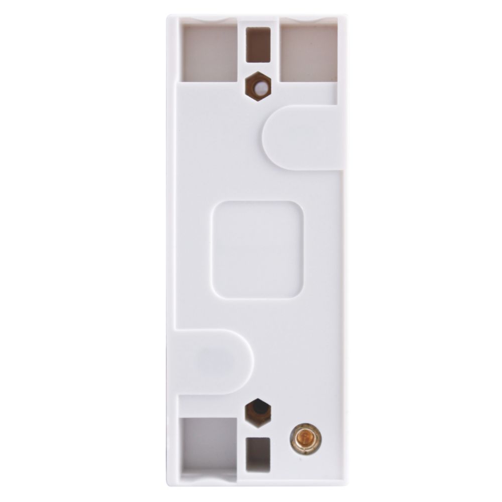 British General 1-Gang Architrave Box White