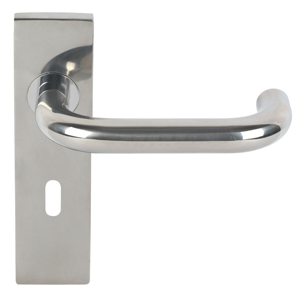 Eurospec Safety Fire Rated Safety Lever on Backplate Lock Pair Polished Stainless Steel Reviews