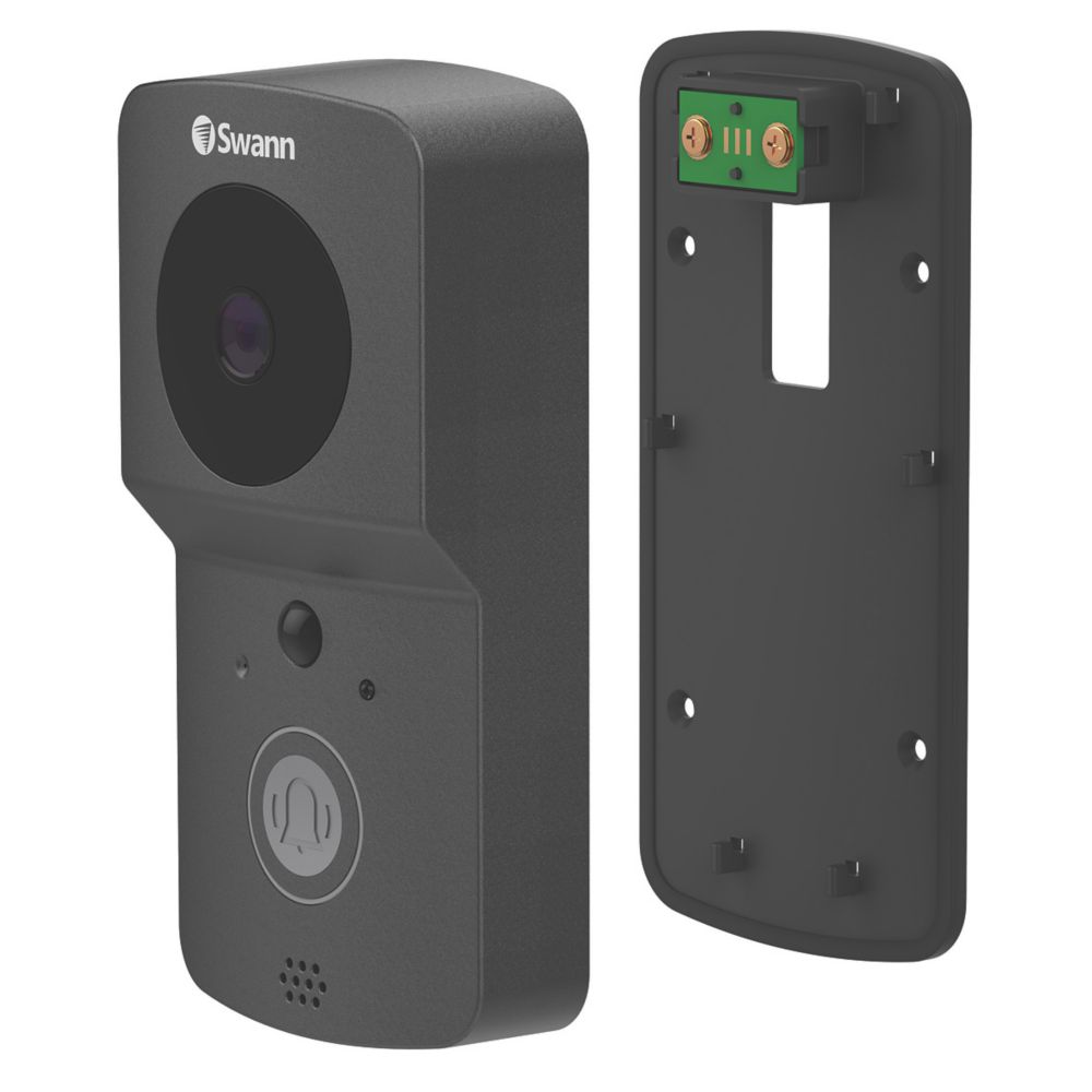 Swann SWADS-WVDP720-UK Smart Video Doorbell Black