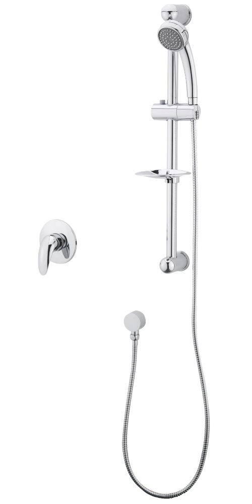 KEONI Rear-Fed Concealed/Exposed Chrome Shower