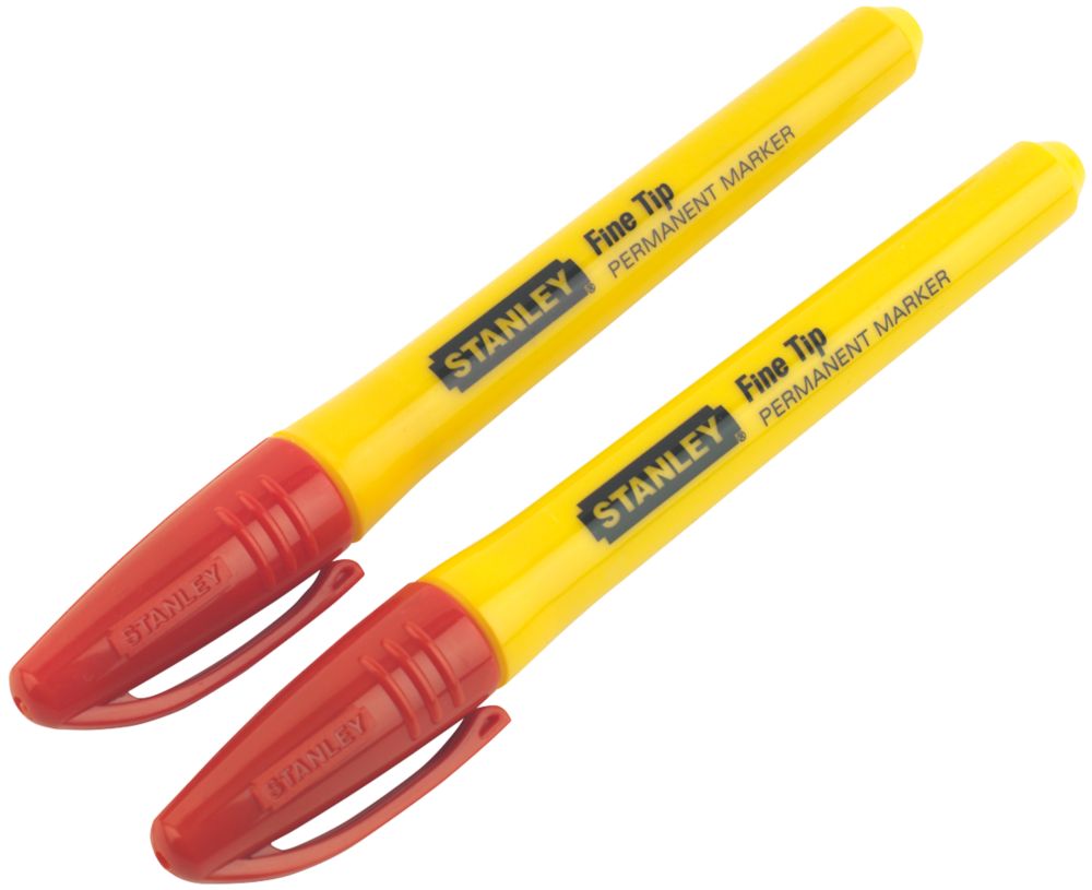 Stanley Red Fibre Permanent Marker 2 Pack Reviews