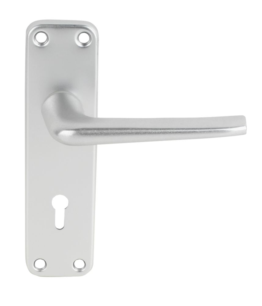 Smith & Locke 2000 Series Fire Rated Lock Door Handle Set Pair Satin Aluminium Reviews