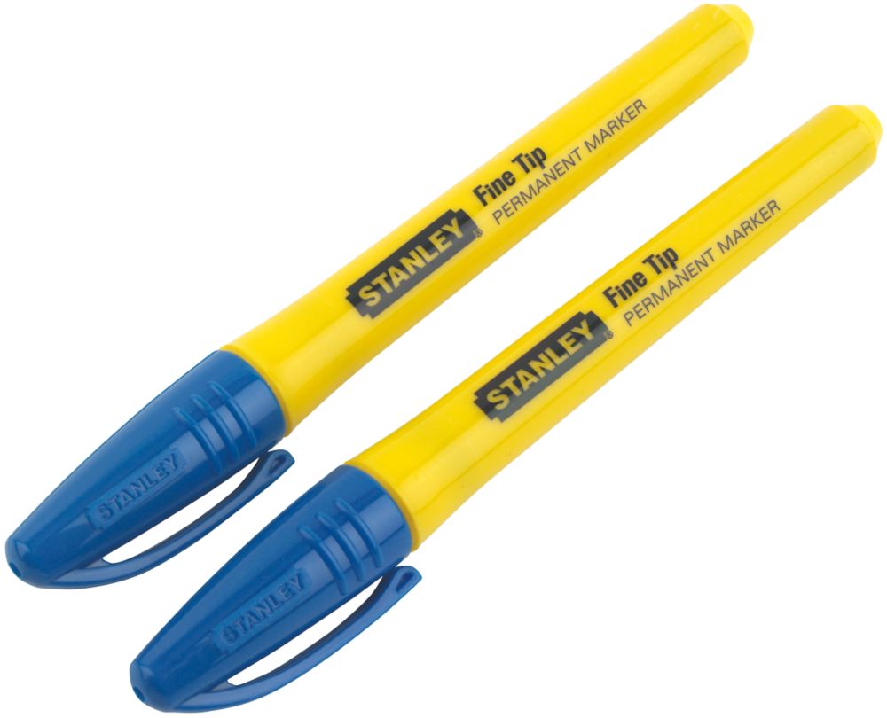 Stanley Blue Fibre Permanent Marker 2 Pack Reviews