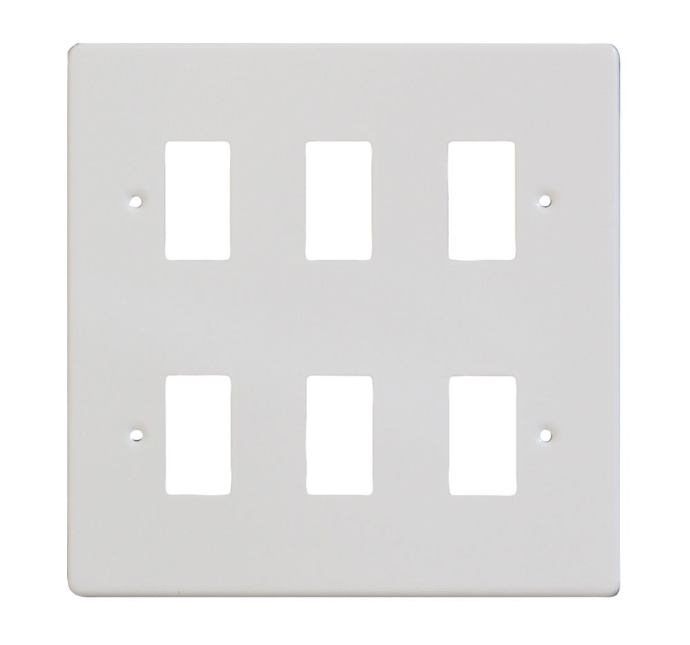 Varilight XDQPG6 6-Gang PowerGrid Faceplate White Reviews