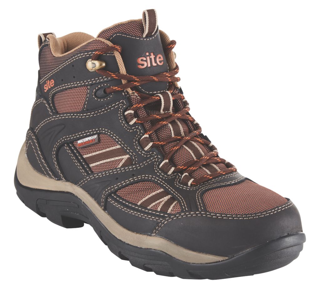 Site Ironstone Safety Boots Brown Size 10 Reviews