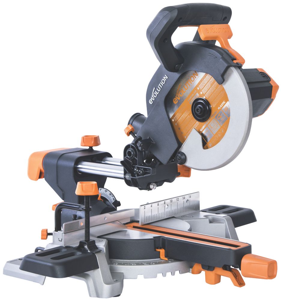 Evolution R210SMS 210mm Electric Single-Bevel Sliding Compound Mitre Saw 110V Reviews