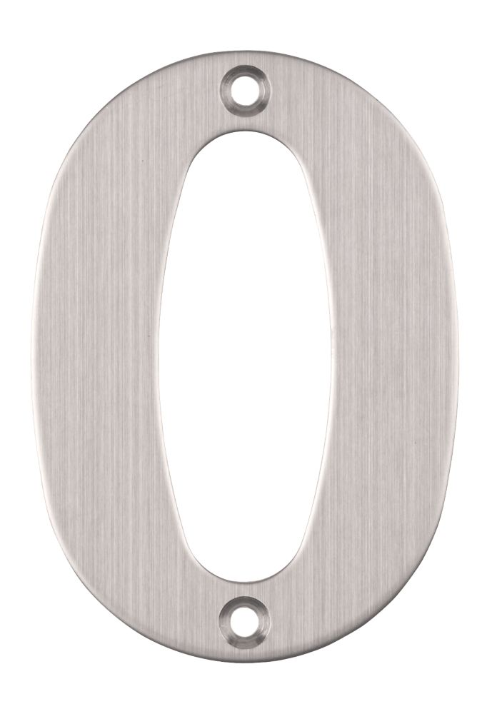 Eclipse Door Numeral 0 Satin Stainless Steel 102mm Reviews