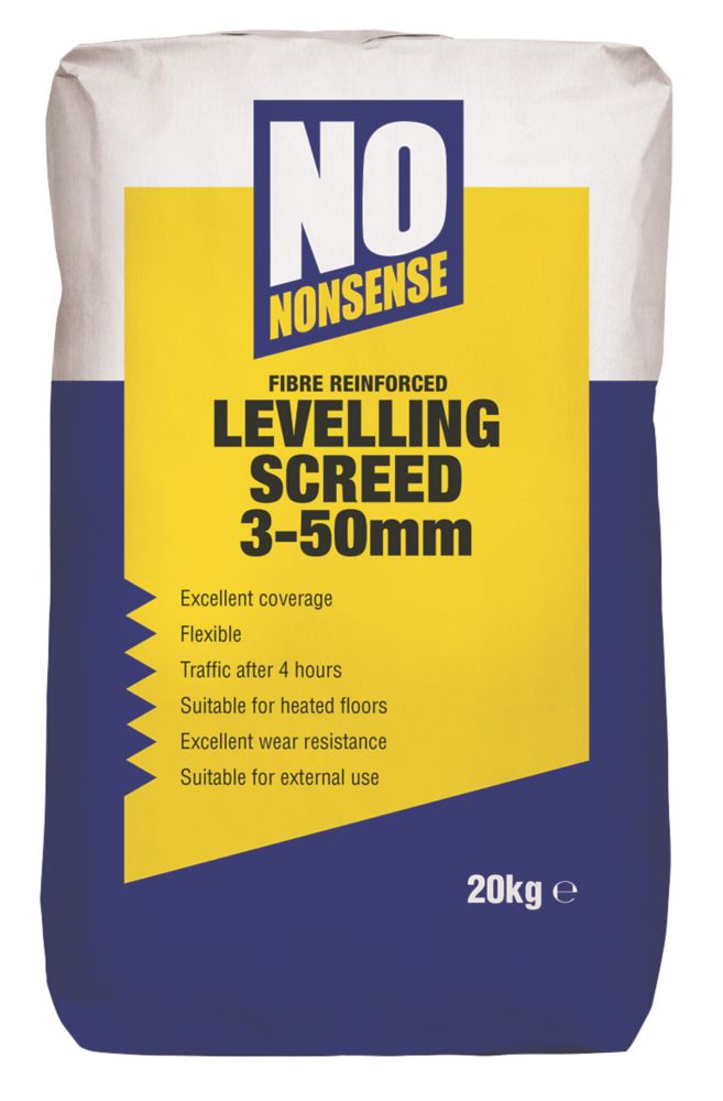 No Nonsense Cement Based Levelling Screed 20kg Self Levelling Compound Screwfix Com