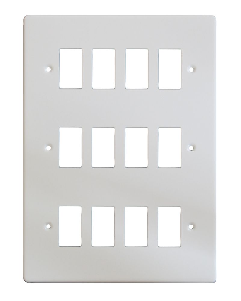 Varilight XDQPG12 12-Gang PowerGrid Faceplate White Reviews