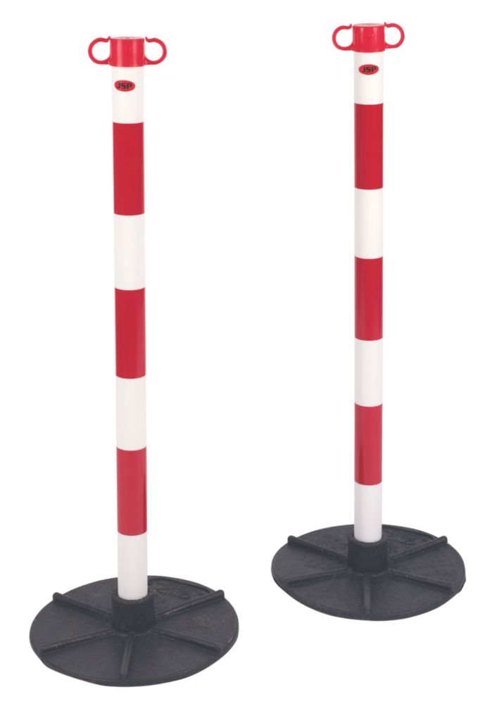 JSP Barrier Chain Support Posts & Bases Red & White 2 Pack Reviews