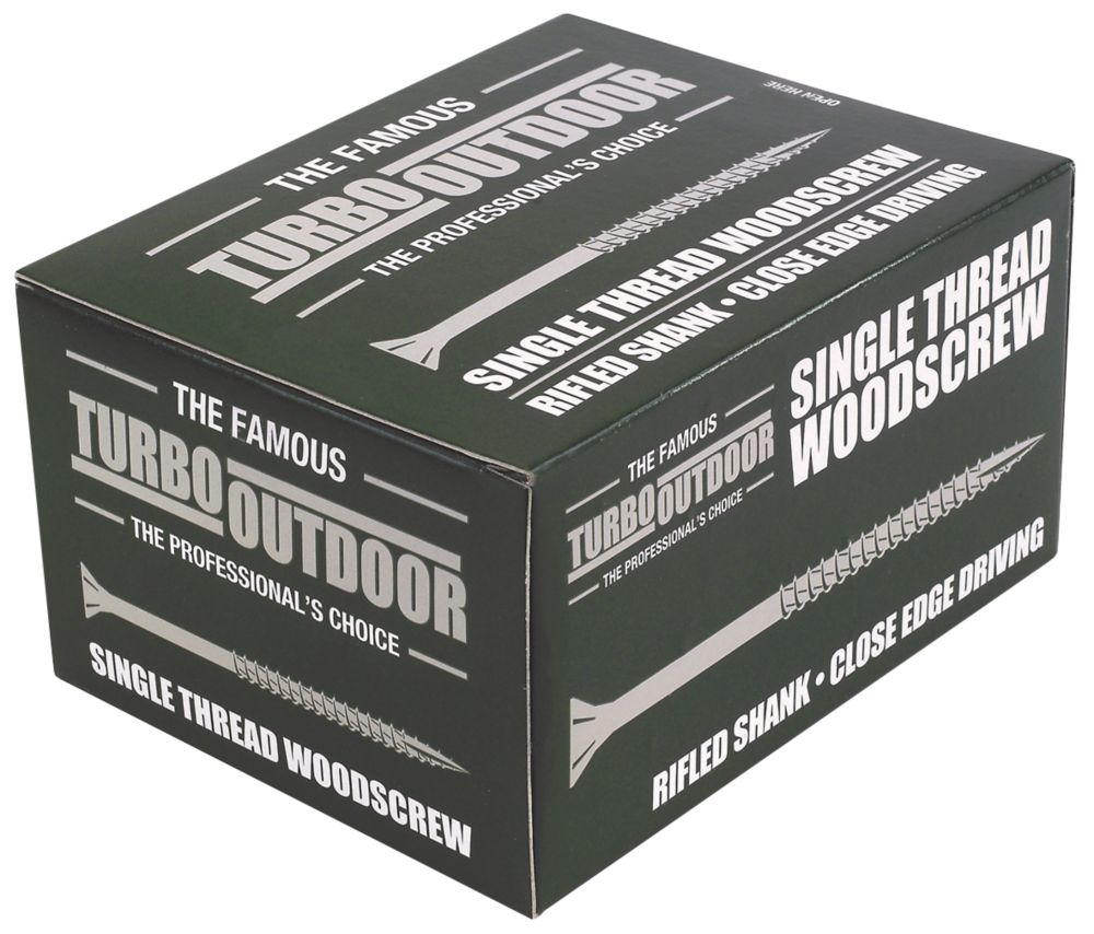 Turbo Outdoor PZ Double-Countersunk Multipurpose Screws 6 x 100mm 100 Pack