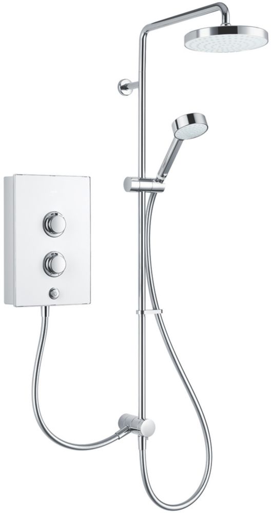 Mira Decor Dual White / Chrome 10.8kW Manual Electric Shower Reviews