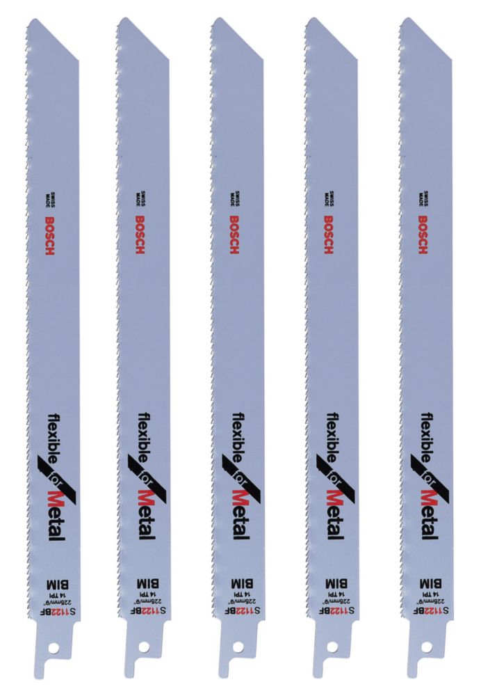Bosch S1122bf Reciprocating Saw Blades 225mm 5 Pack